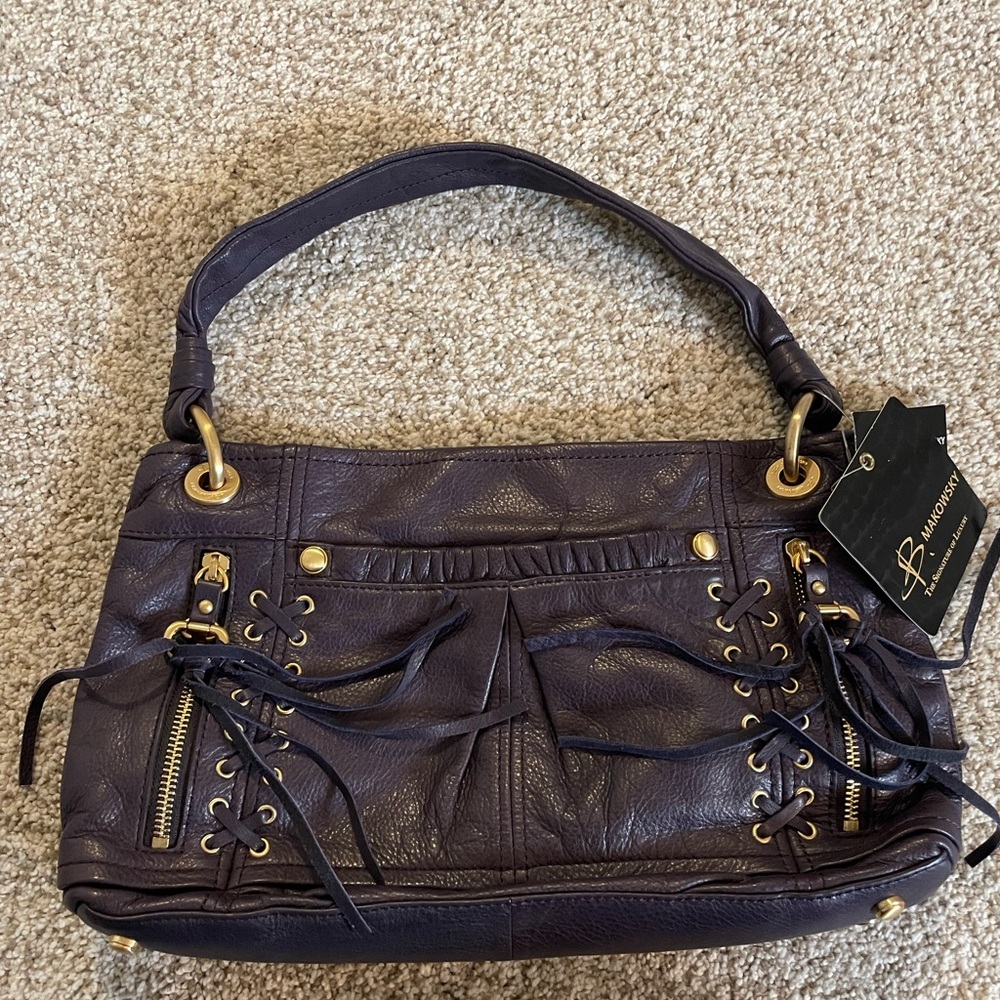 B Makowsky handbag in purple